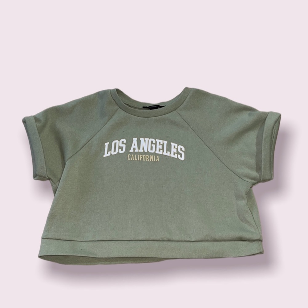 LA comfy sweater croptop